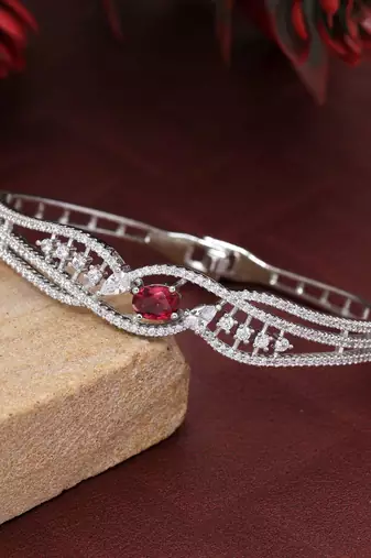 Rani color openable american diamond bracelet