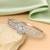 Silver color openable american diamond bracelet