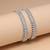 Silver color american diamond bangle size: 2.8