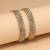 Gold color american diamond bangle size: 2.8