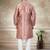 Pink colour cotton with embroidery work kurta payjama menswear collections