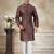 Brown colour cotton with embroidery work kurta payjama menswear collections