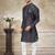 Dark blue colour cotton with embroidery work kurta payjama menswear collections