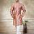 Pink colour cotton with embroidery work kurta payjama menswear collections