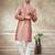 Pink colour cotton with embroidery work kurta payjama menswear collections