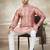 Pink colour cotton with embroidery work kurta payjama menswear collections