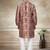 Brown colour cotton with embroidery work kurta payjama menswear collections