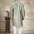 Green colour cotton with embroidery work kurta payjama menswear collections