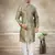 Green colour cotton with embroidery work kurta payjama menswear collections