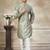Green colour cotton with embroidery work kurta payjama menswear collections