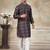 Black colour cotton with embroidery work kurta payjama menswear collections