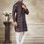 Black colour cotton with embroidery work kurta payjama menswear collections