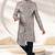 Grey printed art banarasi fabric sherwani for men