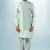 blue plain & priinted art silk sherwani for men
