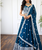 Blue lehenga cholis with white thread work