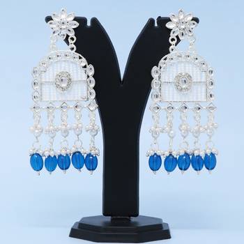 Kundan type zumka earring for girls 1