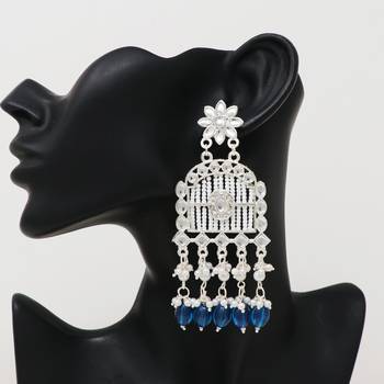 Kundan type zumka earring for girls 2