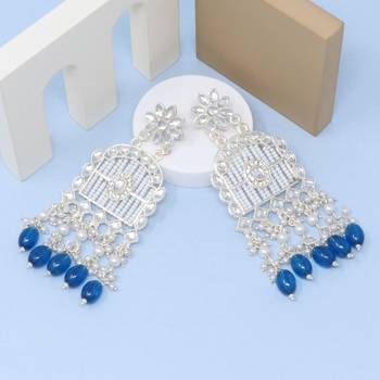 Kundan type zumka earring for girls 3