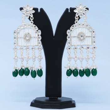 Kundan type zumka earring for girls 2