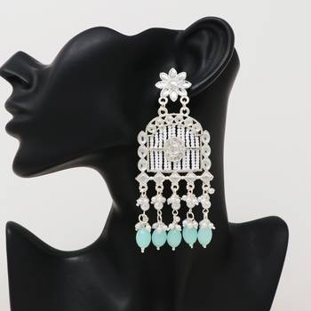 Kundan type zumka earring for girls 2