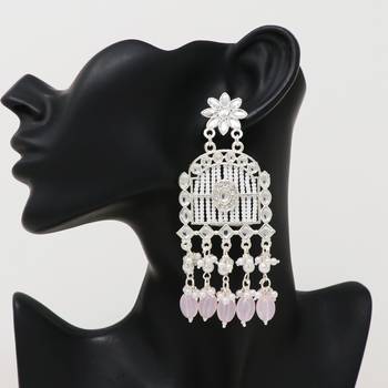 Kundan type zumka earring for girls 1