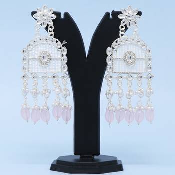 Kundan type zumka earring for girls 2