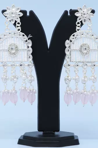 Kundan type zumka earring for girls
