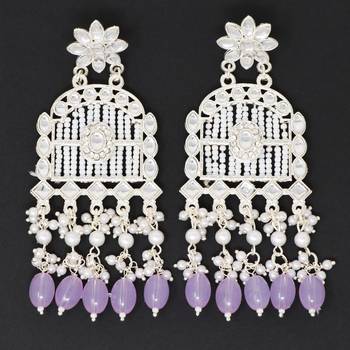 Kundan type zumka earring for girls 1