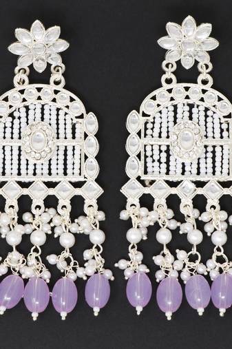 Kundan type zumka earring for girls