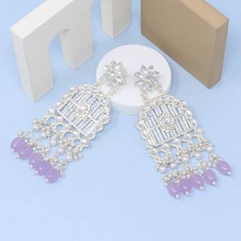 Kundan type zumka earring for girls 2