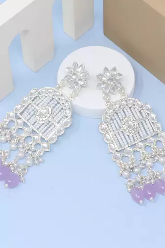 Kundan type zumka earring for girls