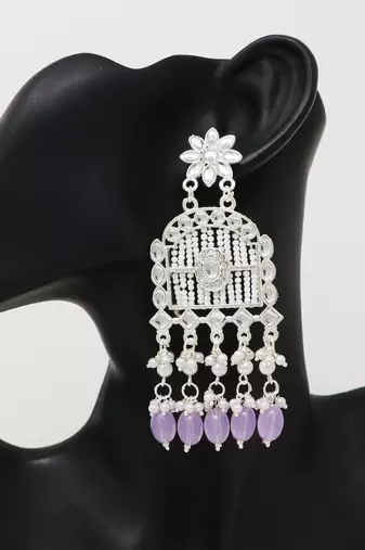 Kundan type zumka earring for girls
