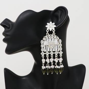 Kundan type zumka earring for girls 2