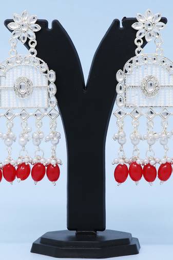 Kundan type zumka earring for girls