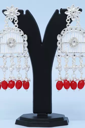Kundan type zumka earring for girls