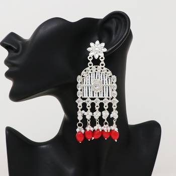 Kundan type zumka earring for girls 2