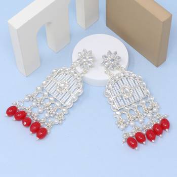 Kundan type zumka earring for girls 3