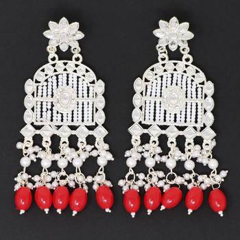 Kundan type zumka earring for girls 4