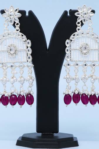 Kundan type zumka earring for girls