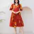 Rust color digital printed kota checks fabric girlie sophesticated rich looks kurti