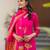 Pink color silk   fabric designer printed readymade salwar suit