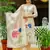 Cream color viscosee assam silk fabric embroidery work with printed readymade salwar suit