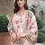 Off white color linen fabric digital printed ethnic readymade suit for trendy looks