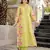 Lemon color chanderi butti fabric printed ethnic partywear suit