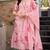 Pink color chanderi butti fabric designer printed ethnic partywear suit