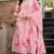 Pink color chanderi butti fabric printed ethnic partywear suit