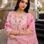 Pink color chanderi butti fabric designer printed ethnic partywear suit