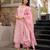 Pink color chanderi butti fabric designer printed ethnic partywear suit
