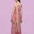 Peach color georgette fabric ethnic ceremonial sophisticated girlie kurta set
