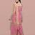 Pink color georgette fabric ethnic ceremonial sophisticated girlie kurta set
